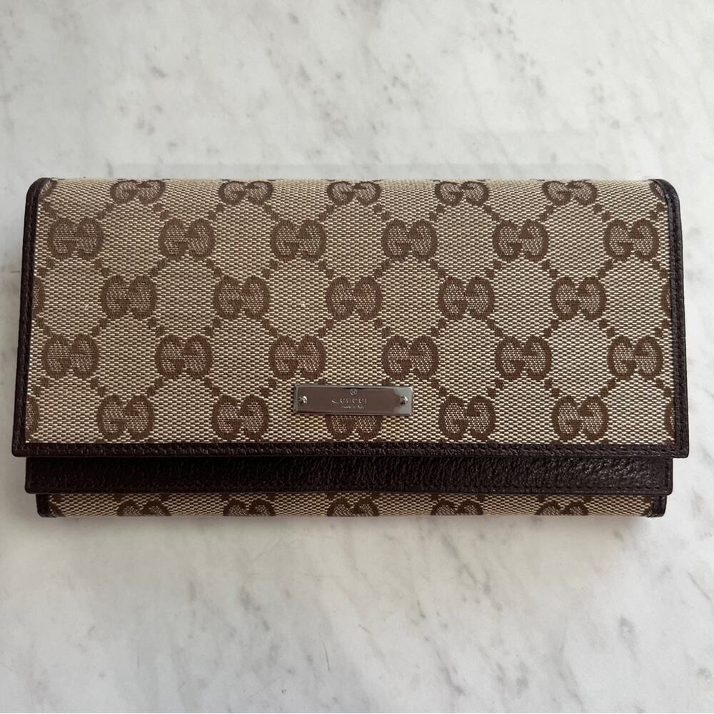 GUCCI GG Canvas Continental Wallet